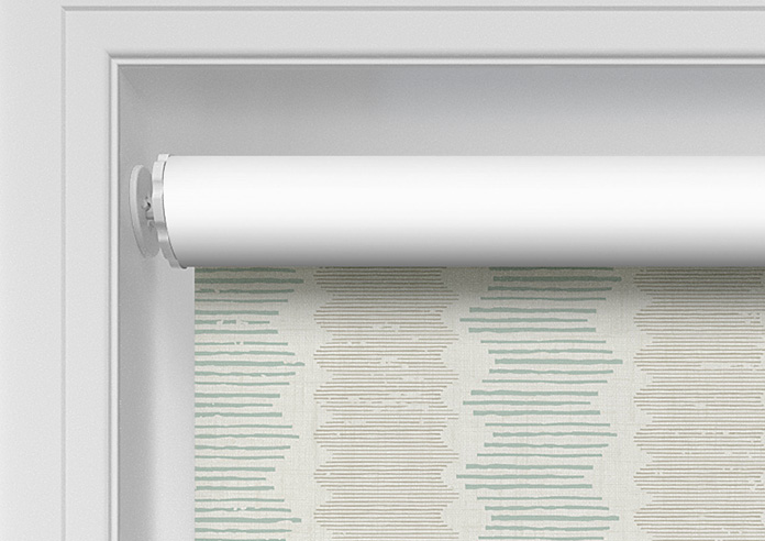 Zig Zag Stripe, Green Seaglass - Twist&Fit Roller Blind - Image 10